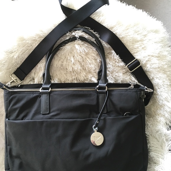 Lo and Sons Brookline Computer bag ( Black/Silver - Picture 6 of 11